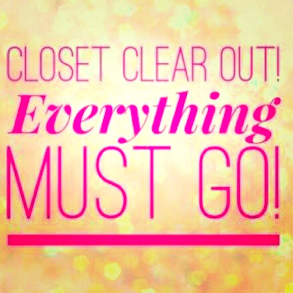 Closet clear out!